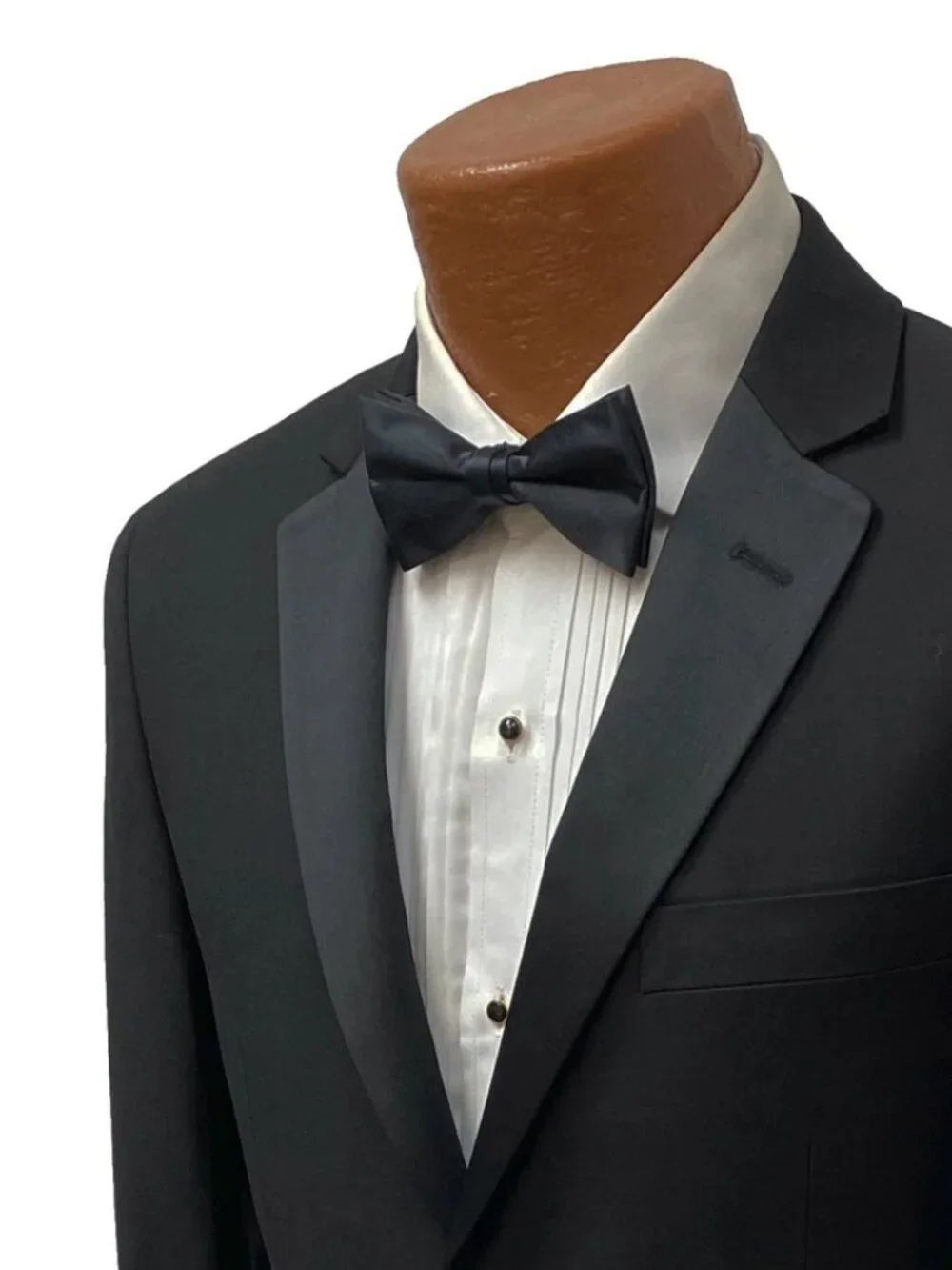 Men’s Black Tuxedo Jacket 38R Satin Notch Lapel Giorgio Fiorelli NWT JACKET ONLY